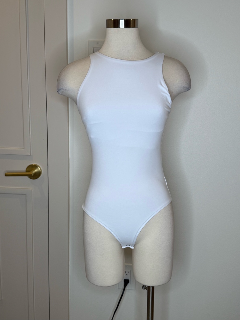 White One-Piece Tank Leotard